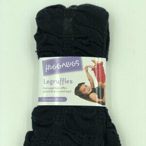 Huggalugs Legruggles Spunky Black Ruffle Leg Warmers Socks Size Baby & Kids